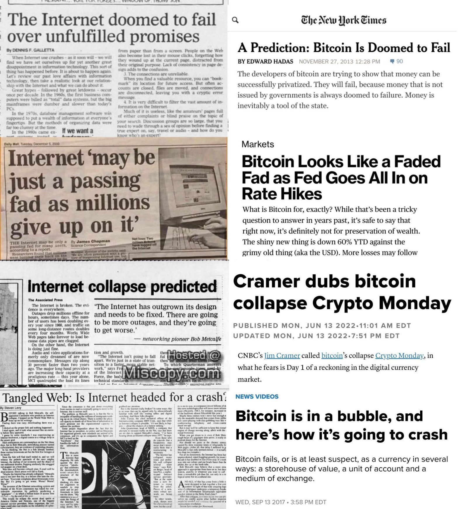 Similarities Between Fear-Mongering Around Bitcoin and Early Days of Internet