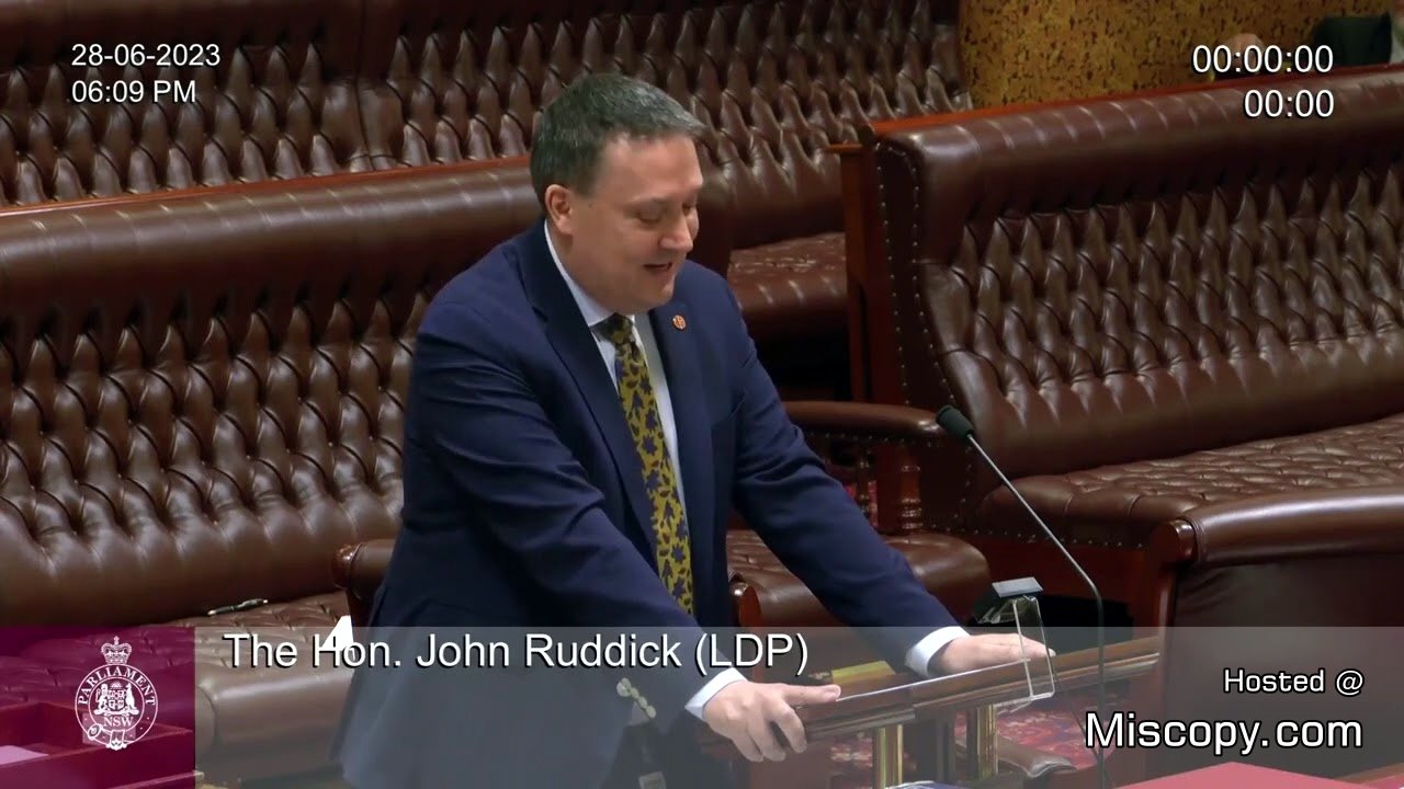 Australian Parliament Speech by the Honorable John Ruddick Which Got Deleted by YouTube
